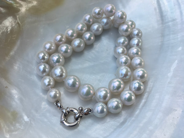 Single Strand Pearl Choker Necklace | 9mm Cultured Freshwater Pearl | Professional Jewelry Jewelry,Necklace,Choker Bourdage Pearl Jewelry    sherri bourdage