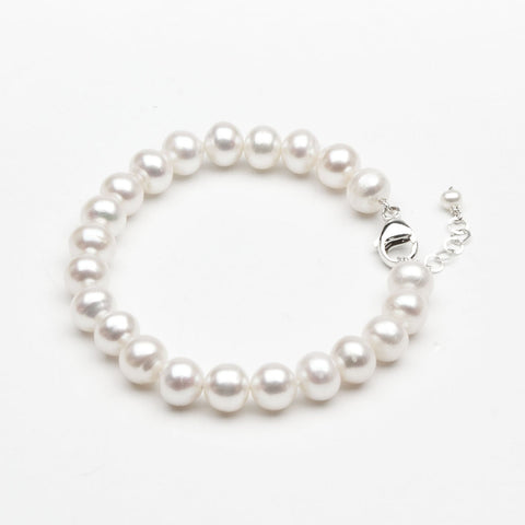 Cultured Freshwater Pearl Single Strand Bracelet 6-6.5mm Jewelry,Bracelet Bourdage Pearl Jewelry    sherri bourdage