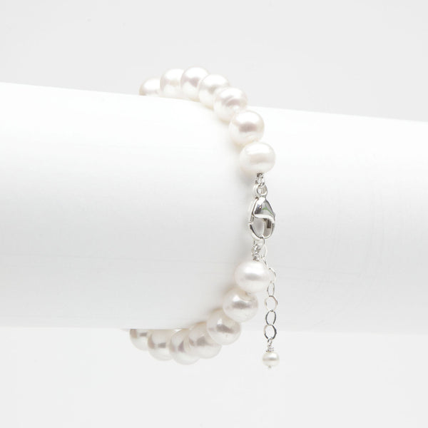 Cultured Freshwater Pearl Single Strand Bracelet 6-6.5mm Jewelry,Bracelet Bourdage Pearl Jewelry    sherri bourdage