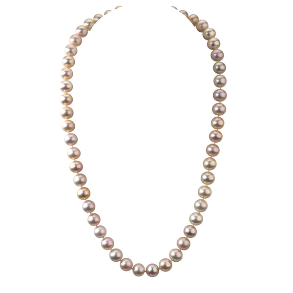 Natural Colored Pink (Blush) Cultured Freshwater Pearl Necklace 8-9mm Jewelry, Necklace, Choker Bourdage Pearl Jewelry    sherri bourdage