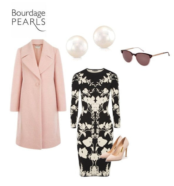 Pearl Button Earrings | AA 9.5 mm Natural White Freshwater Cultured | Sterling Silver Posts Jewelry,Earrings Bourdage Pearl Jewelry    sherri bourdage