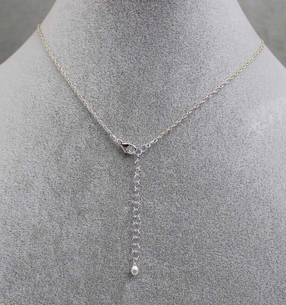 Pearl Pendant Necklace with Double Drop | AAA 8x10mm Teardrop Freshwater Cultured Jewelry, Necklace, Pendant Bourdage Pearl Jewelry    sherri bourdage